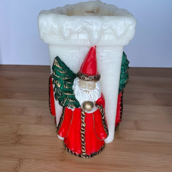 VTG Kris Kringle Candle Figurine Santa Chimney Design Emperor Art Creations 1986 - Picture 2 of 9